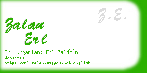 zalan erl business card